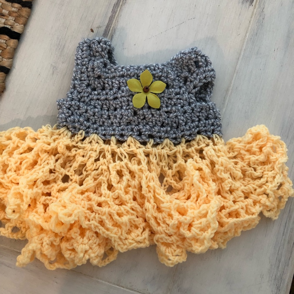 X small Handmade crochet dress